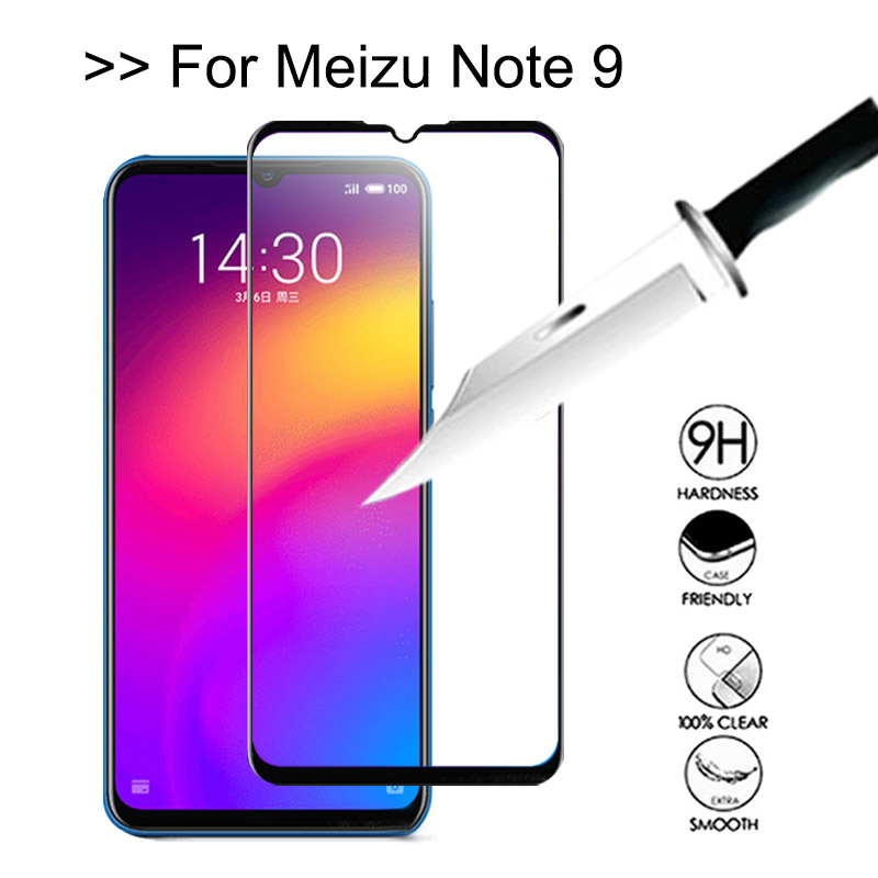 Bakeey-Anti-explosion-Full-Screen-Cover-Full-Glue-Tempered-Glass-Screen-Protector-for-Meizu-Note-9-1560945-1